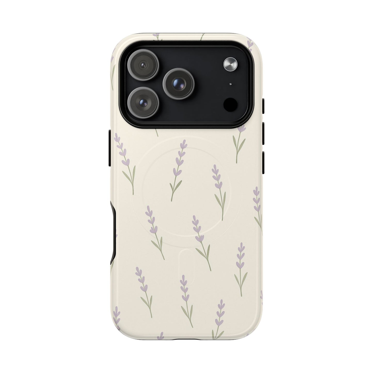 Lavender Minimal Bloom iPhone Case with MagSafe