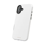 White Solid Color MagSafe Compatible Impact-Resistant Phone Case