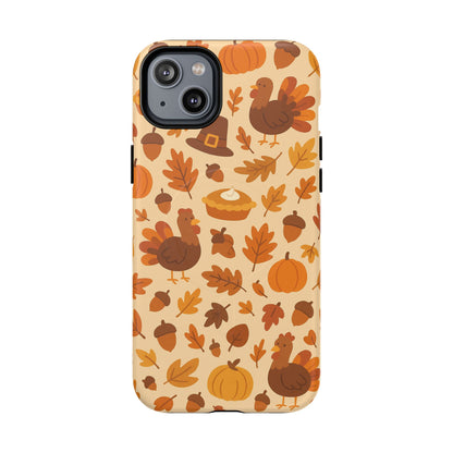 Thanksgiving-Themed Tough Magnetic iPhone Case | Compatible with MagSafe