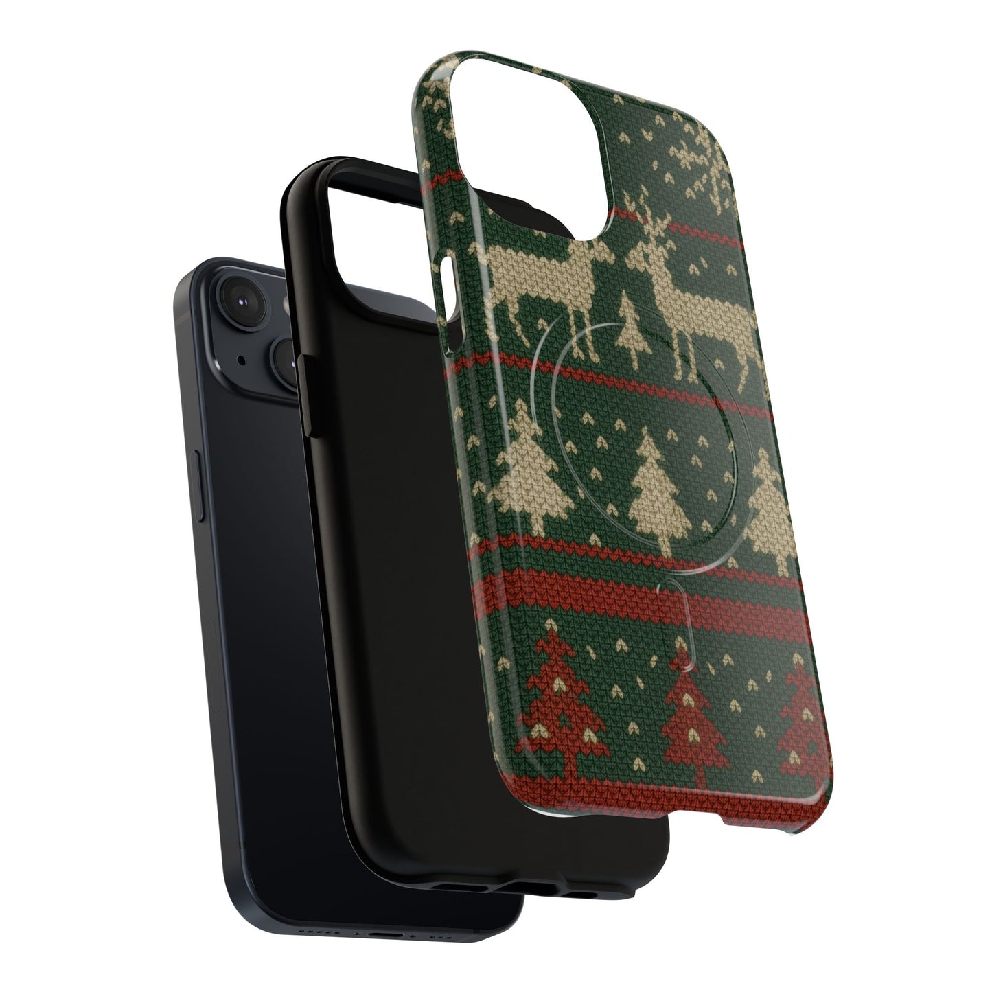 Holiday Knit Reindeer MagSafe Tough iPhone Case