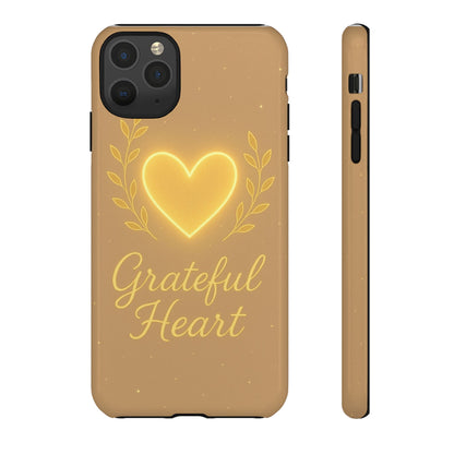 Grateful Heart iPhone Case — Warm Neon Heart - Shamo's