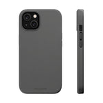 Charcoal Ink Black Solid Color Impact-Resistant iPhone Case | Slim Shockproof Magsafe-Compatible