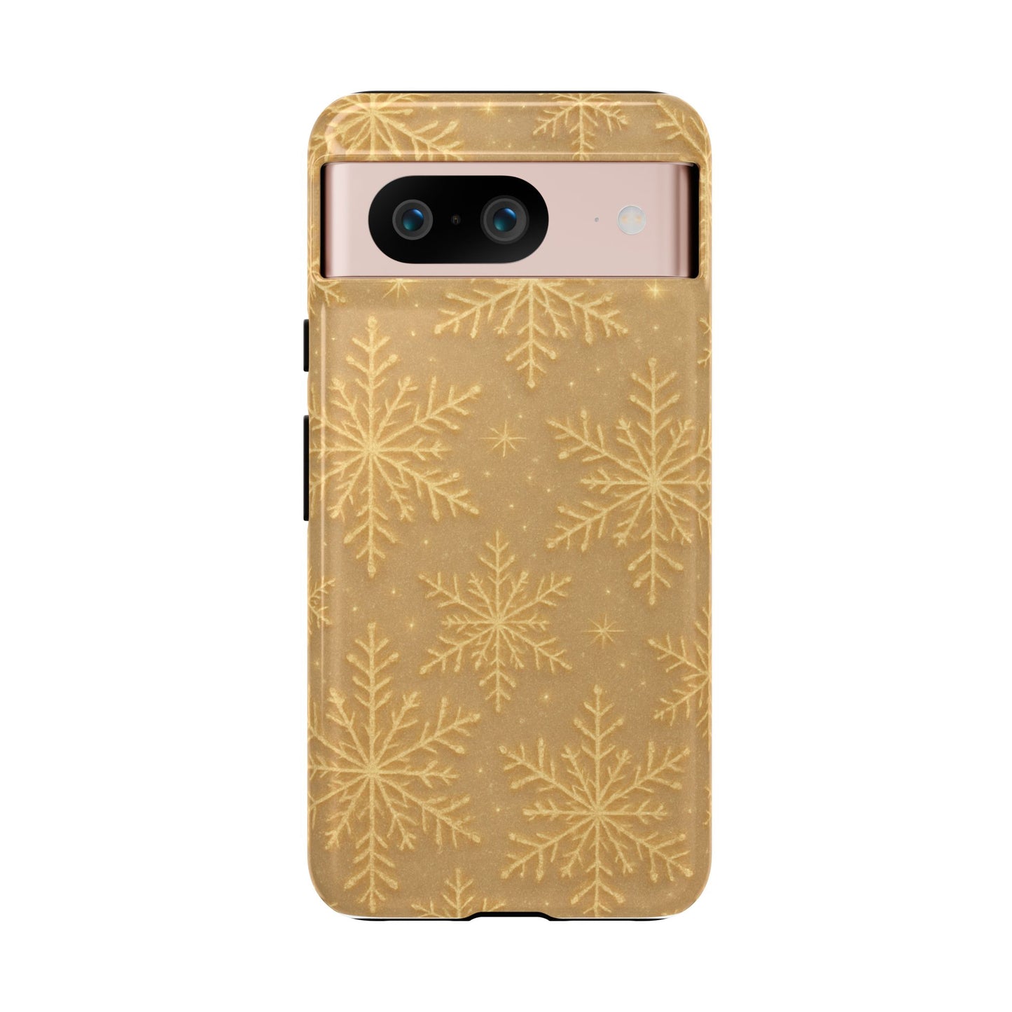 Golden Snowflake Holiday iPhone Case