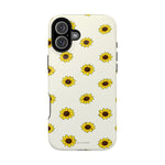 Sunflower Pattern Magnetic Impact-Resistant iPhone Case MagSafe Compatible