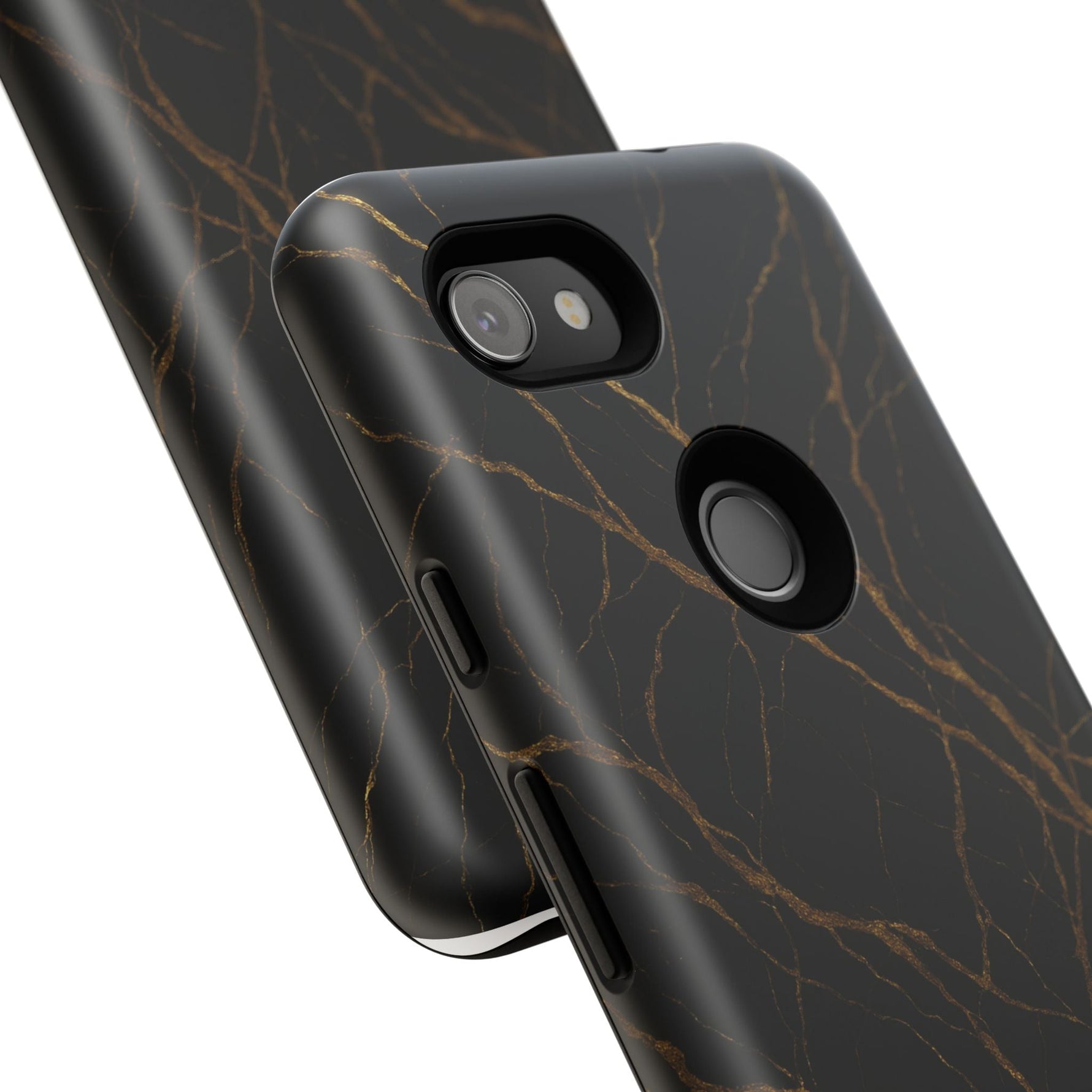 Black Marble Tough iPhone Case  Shamo's