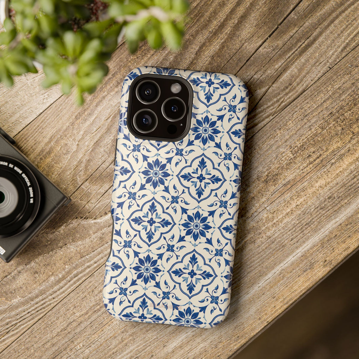 Lisbon Tile – Blue Ornamental MagSafe Phone Case