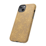 Golden Snowflake Holiday iPhone Case  Shamo's