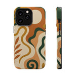 Abstract Earth-Tone Impact iPhone Case — MagSafe  Shamo's iPhone 13 Pro / Glossy