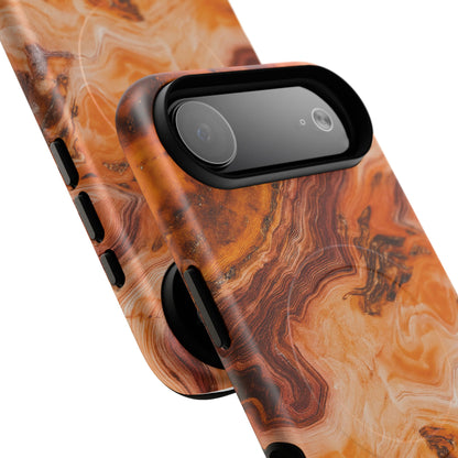 Amber Agate Marble iPhone Case — compatible with MagSafe