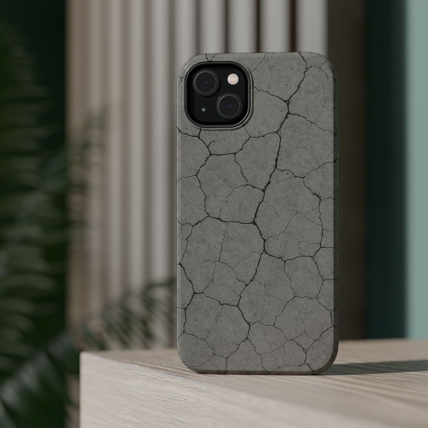 Cracked Concrete Texture iPhone Case with MagSafe compatibility  Shamo's
