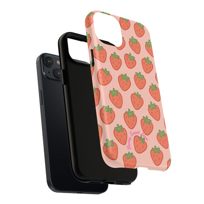 Strawberry Pattern Magnetic Phone Case | Berry Sweet Love