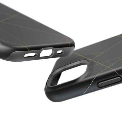 Black Geometric Design iPhone Case | MagSafe  Shamo's