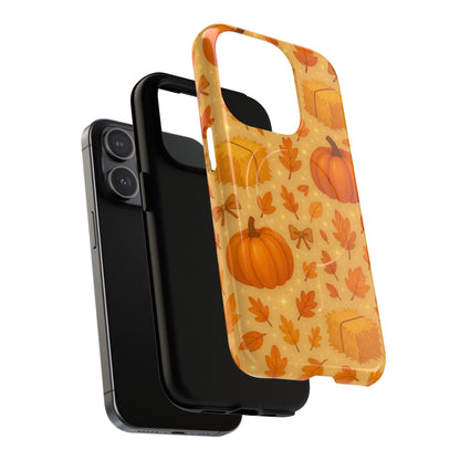 Autumn Harvest iPhone Case — Pumpkin & Haystack Fall with MagSafe - Shamo's