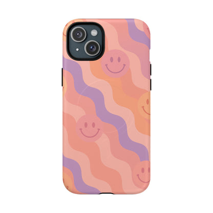 Groovy Smiley Faces Retro iPhone Case | MagSafe