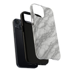 Silver Mist Marble iPhone Case with MagSafe  Shamo's