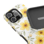 Yellow Flowers Summer Floral Magnetic Impact-Resistant iPhone Case with MagSafe Compatibility - iPhone 17 / Glossy - Shamo's