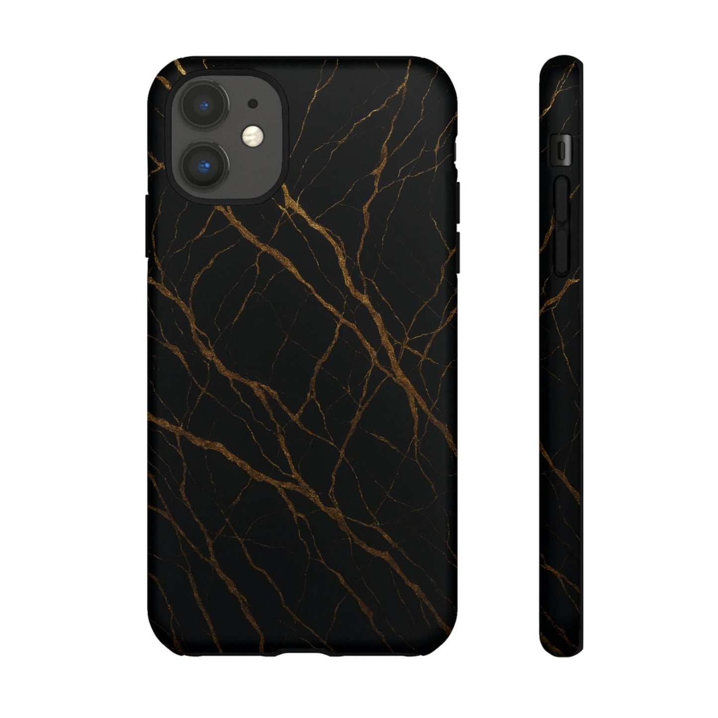 Black Marble Tough iPhone Case - Shamo's