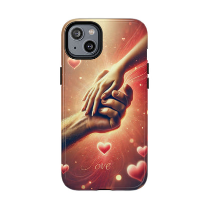 Magnetic Phone Case - Hands in Love Design - Compatible with MagSafe