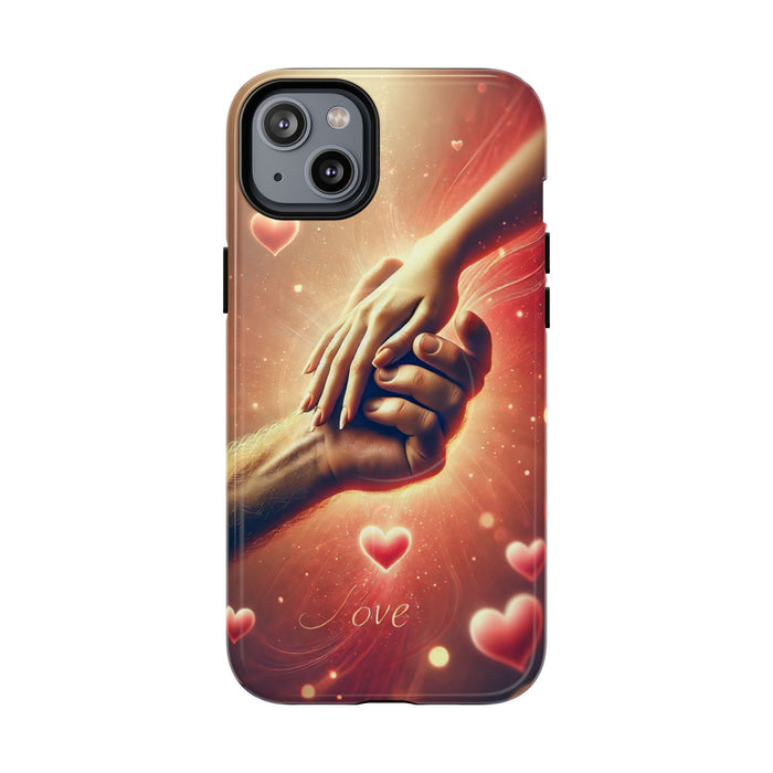 Magnetic Phone Case - Hands in Love Design - Compatible with MagSafe