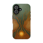 Abstract Tree of Life Design Golden Origin iPhone Case | MagSafe Compatible  Shamo's iPhone 16 / Glossy