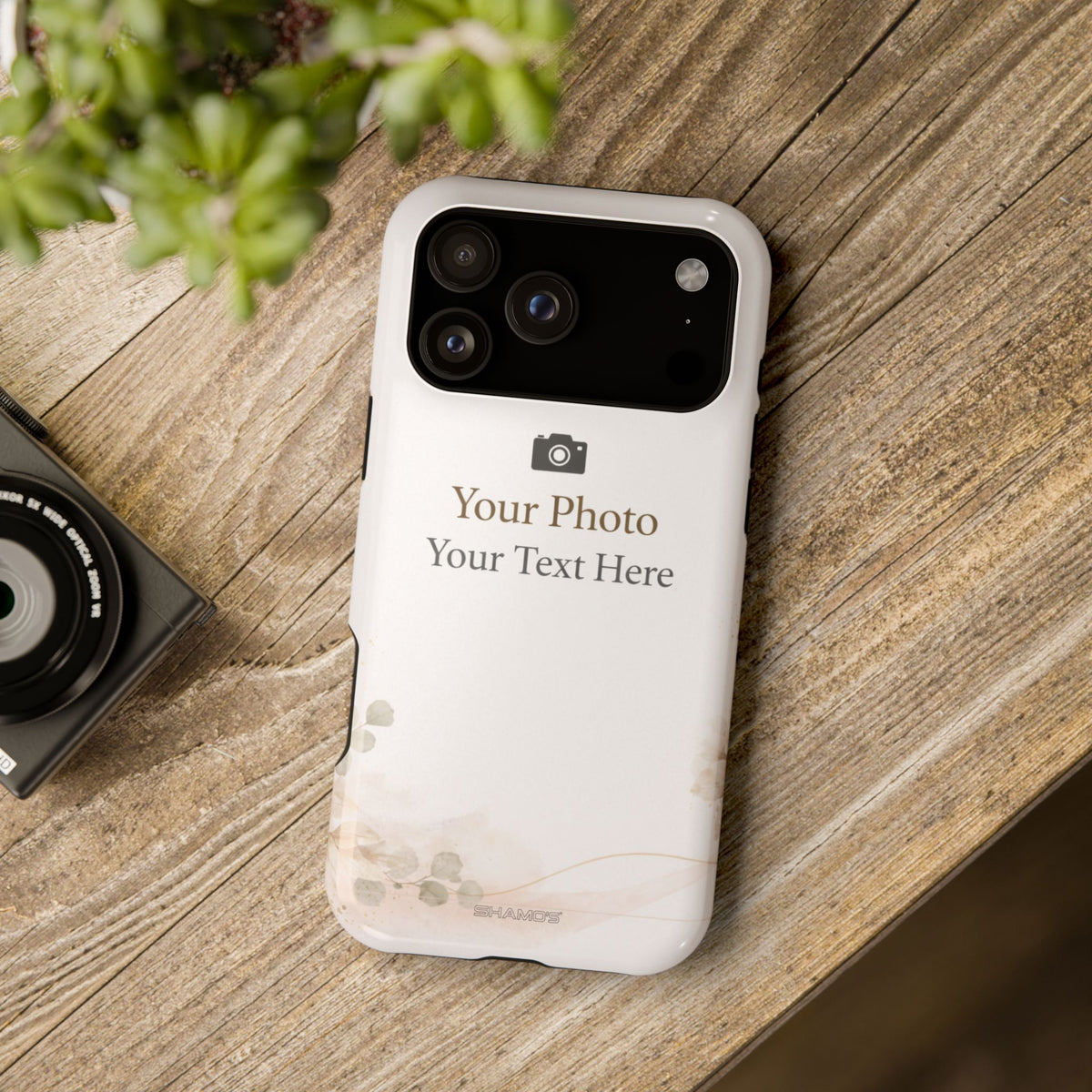 Personalizable Impact-Resistant Phone Case — Add Photo & Text