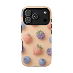 Fruitful 3D Strawberries Berries Tough Magnetic MagSafe Phone Case