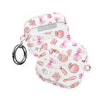 AirPods Case, Pink Beauty Boss Lady Makeup Pattern Silicone Protective Cover