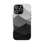 Monochrome Mountain Design iPhone Case | MagSafe