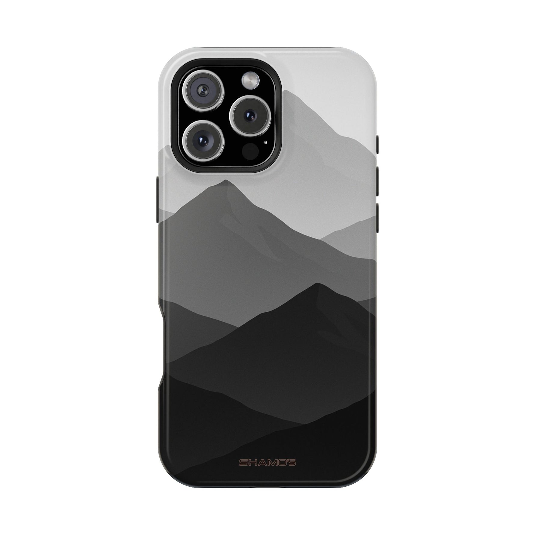 Monochrome Mountain Design iPhone Case | MagSafe