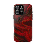 Red Marble iPhone Case with MagSafe - Shamo's