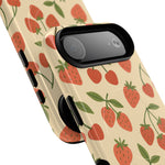 Strawberry Cherry Fruit Pattern iPhone Case | MagSafe Compatible - Shamo's