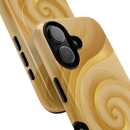 Luxury Series Swirl Gold iPhone Case compatible with MagSafe - Shamo's