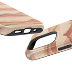 Sunset Trails – Desert Landscape MagSafe Phone Case, glossy square triple-camera Pro model, port openings and edge details