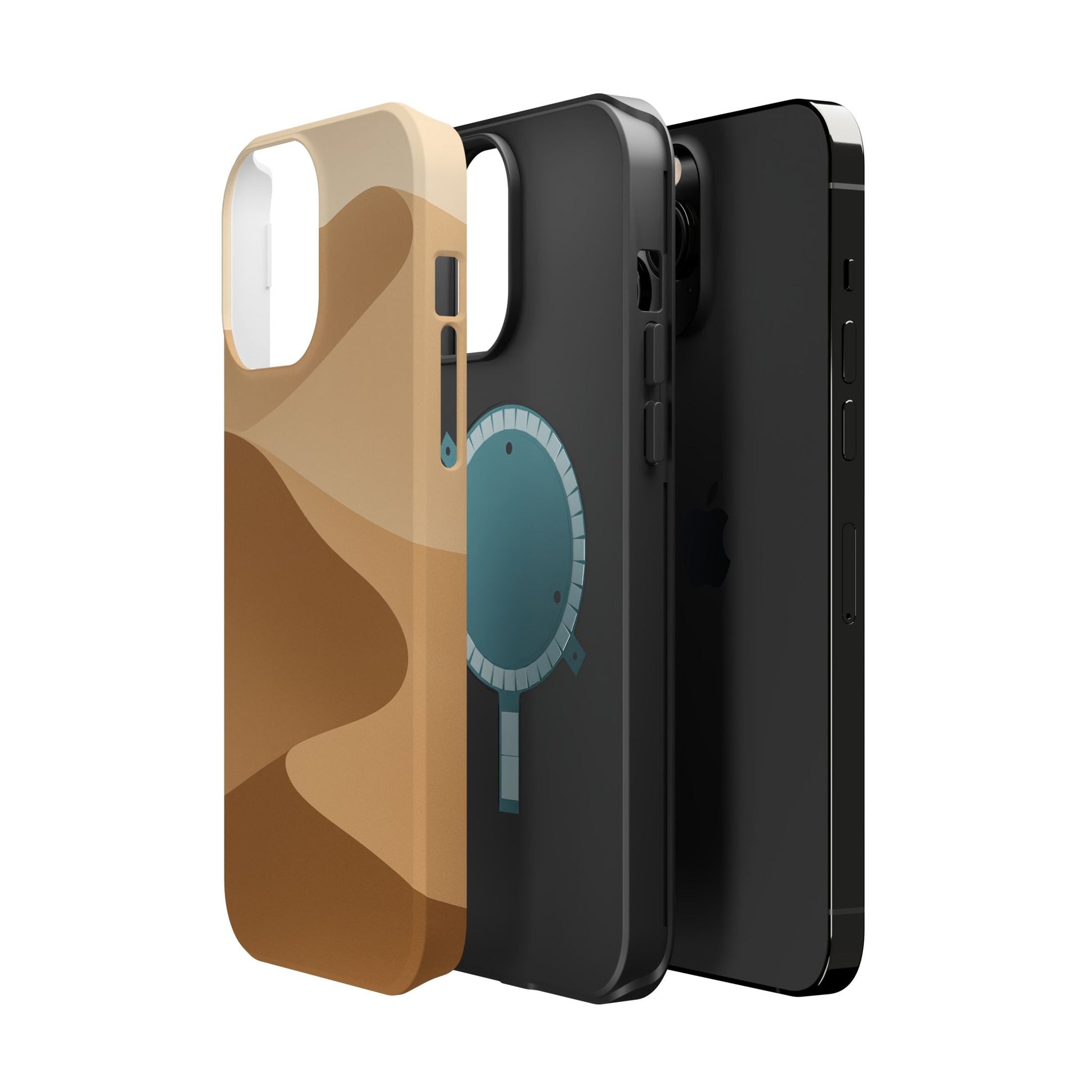 Neutral Desert Wave Design iPhone Case | MagSafe  Shamo's