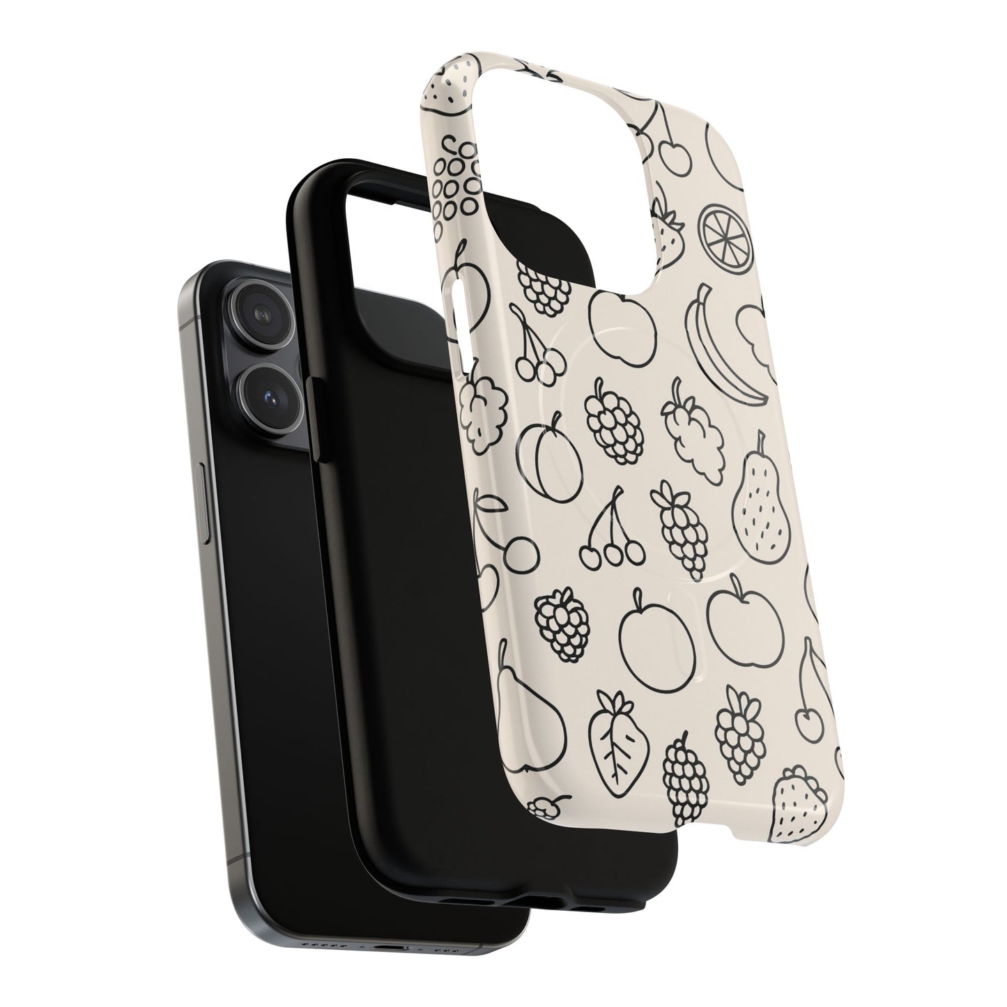 Fruit Pattern Tough iPhone Case | Compatible with MagSafe