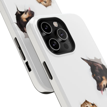 Impact-Resistant Cases with a cat and a dog