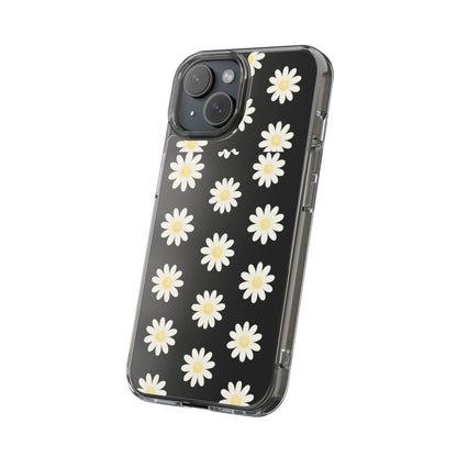 Daisy Floral Clear iPhone Case