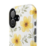 Yellow Flowers Summer Floral Magnetic Impact-Resistant iPhone Case with MagSafe Compatibility - iPhone 17 / Glossy - Shamo's