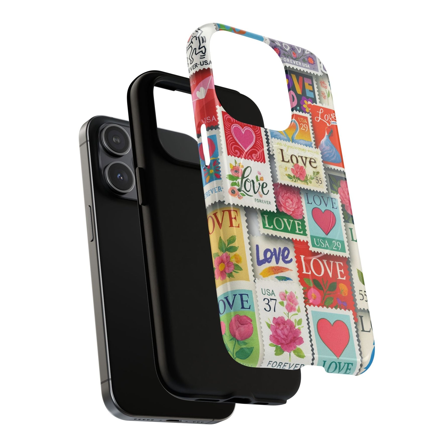 Vintage Romantic Love Stamp iPhone Case | Tough Protection + MagSafe  Shamo's