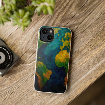 Biodegradable Phone Case — Earth Illustration Eco-Friendly Case  Shamo's