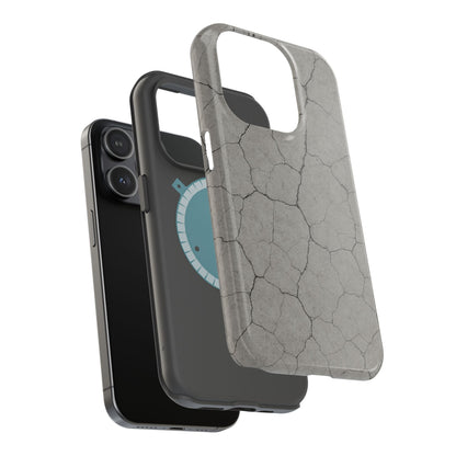 Cracked Concrete Texture iPhone Case with MagSafe compatibility  Shamo's