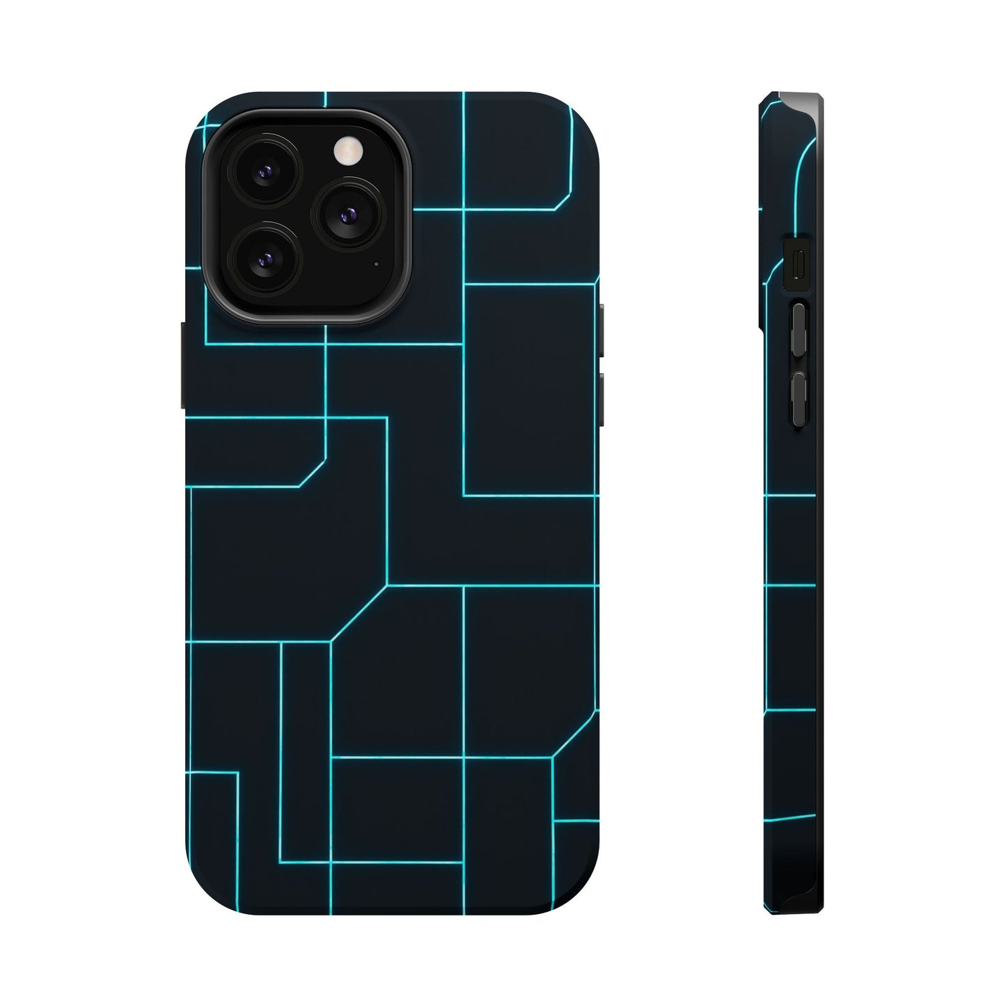 Neon Grid Magnetic Impact-Resistant iPhone Case | MagSafe compatible  Shamo's iPhone 13 Pro Max / Matte