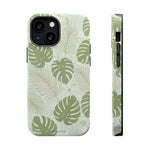 Tropical Monstera Phone Case, Impact-Resistant Magnetic iPhone Cover with MagSafe Compatibility