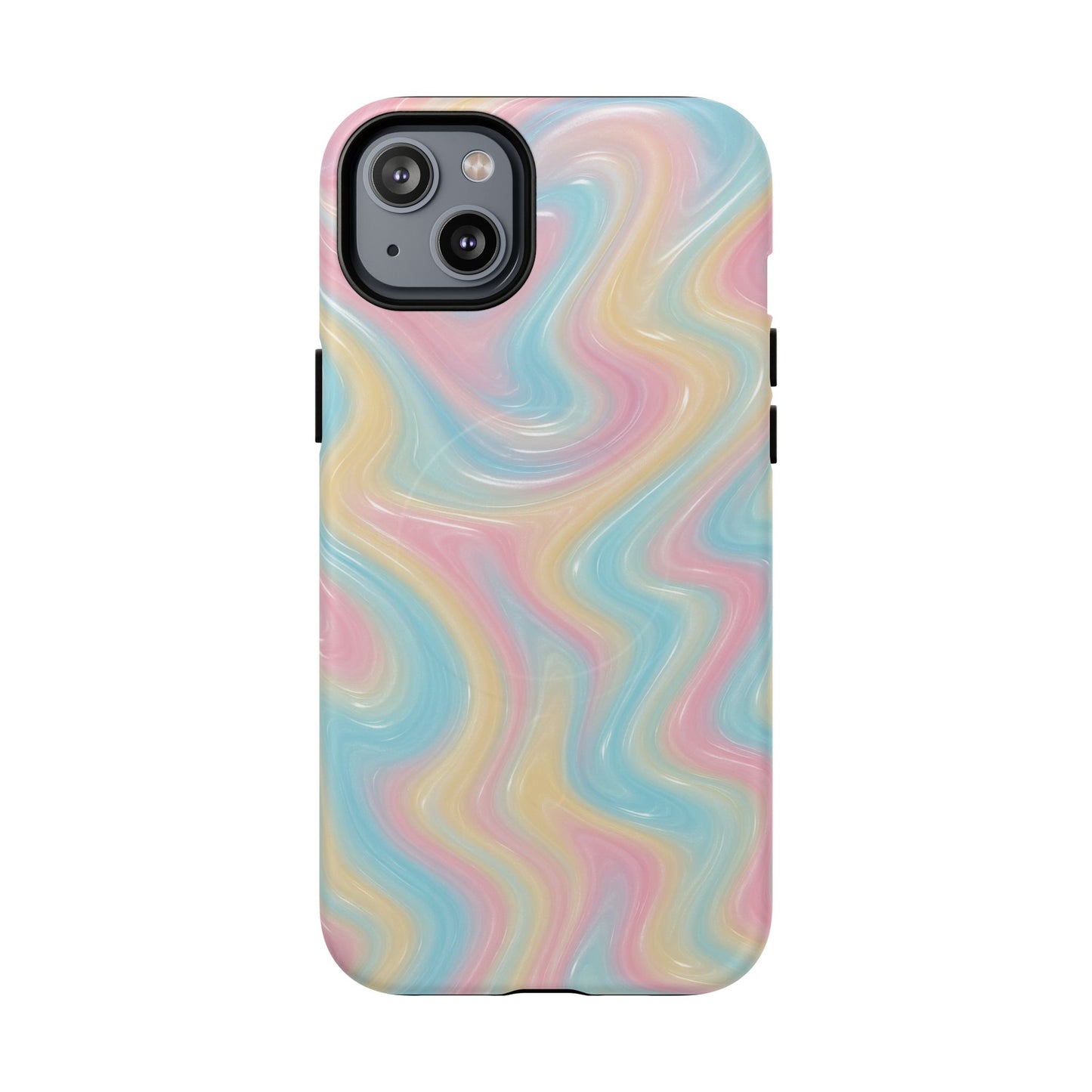 Rainbow Marble Swirl iPhone Case with MagSafe - Shamo's