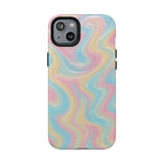 Rainbow Marble Swirl iPhone Case with MagSafe - Shamo's