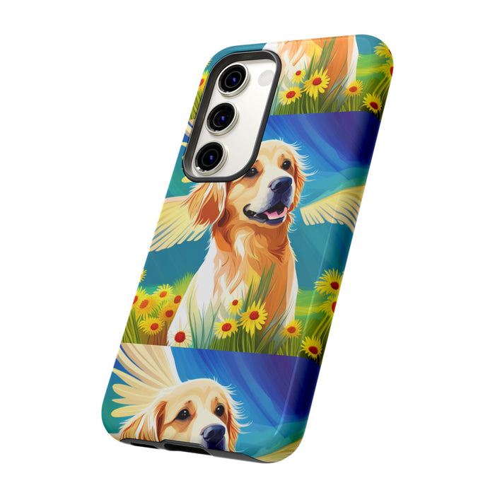 Tough Cases Golden Retriever with Wings Phone case