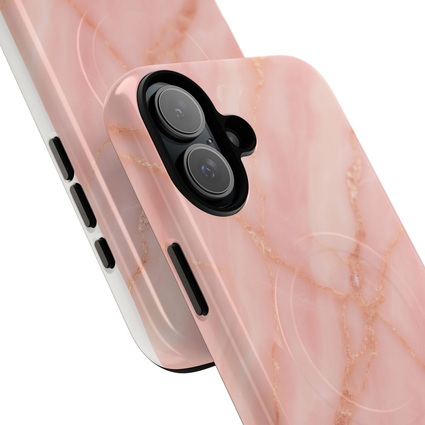 Blush Pink Marble iPhone Case with MagSafe