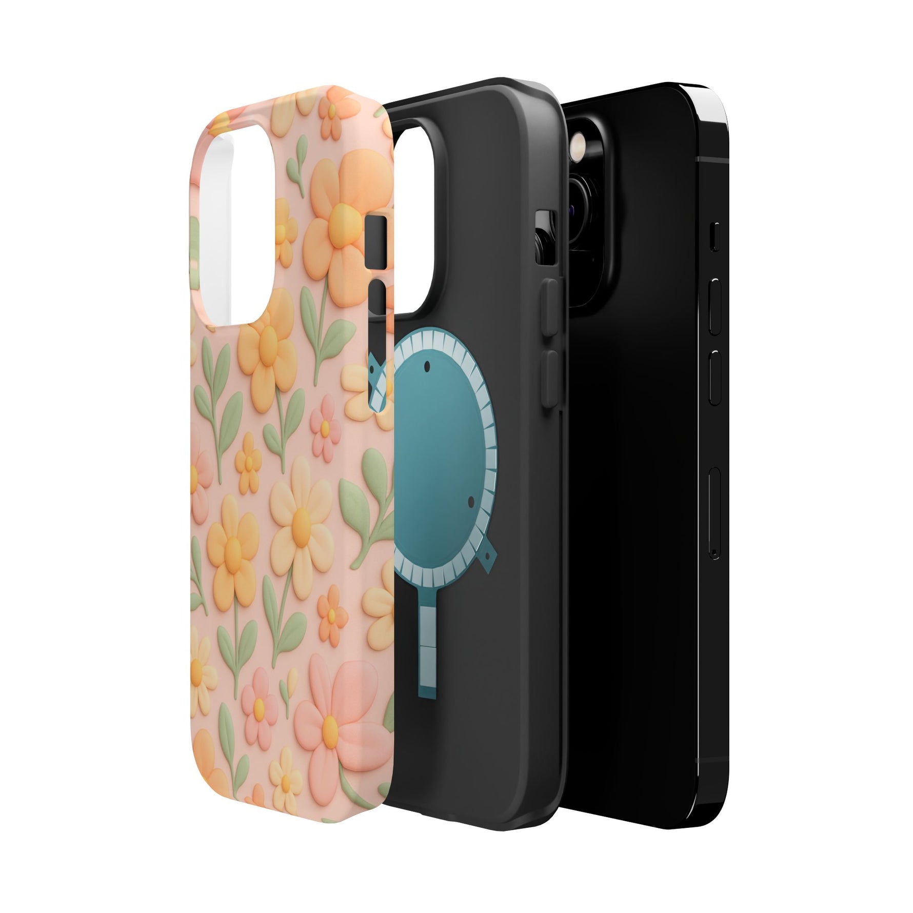 Vintage Floral 3D iPhone Case | MagSafe Compatible - Shamo's