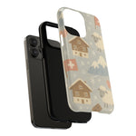 Swiss Chalet Sheep Pattern Tough MagSafe iPhone Case  Shamo's
