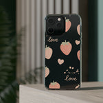 Sweet Love Strawberry Clear iPhone Case | MagSafe  Shamo's